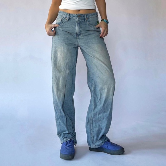 Baggy Low Rise Jeans H&M Size 4 - Picture 1 of 4
